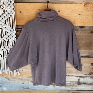 MODA Intl. Silk and Cashmere Plum Sweater Size S